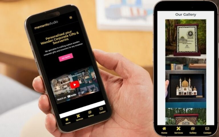 Portfolio Reza Memento Website Mobile