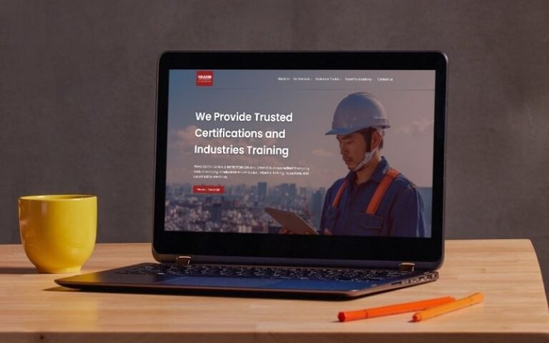 Portfolio Reza Trans Website Desktop